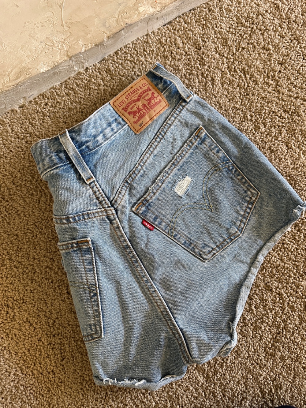 Levi's Light Blue Denim Cutoff Women's Shorts